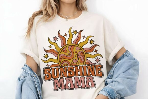 70s Retro Hippie Mothers Day Sublimation