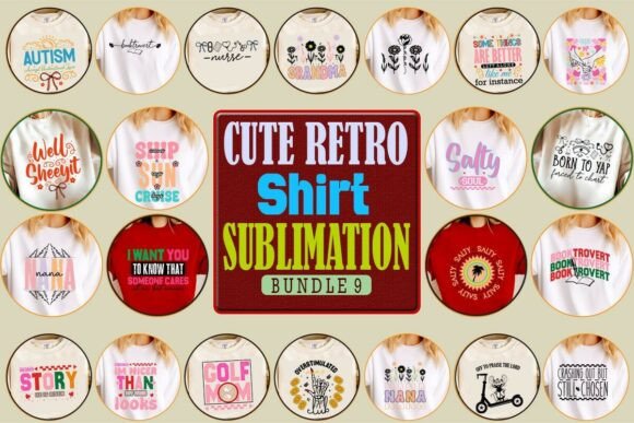 Cute Retro Shirt Sublimation Bundle 9 Review