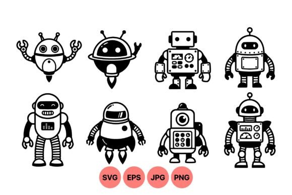 Cute Robot SVG Clipart Pack: A Designer’s Review