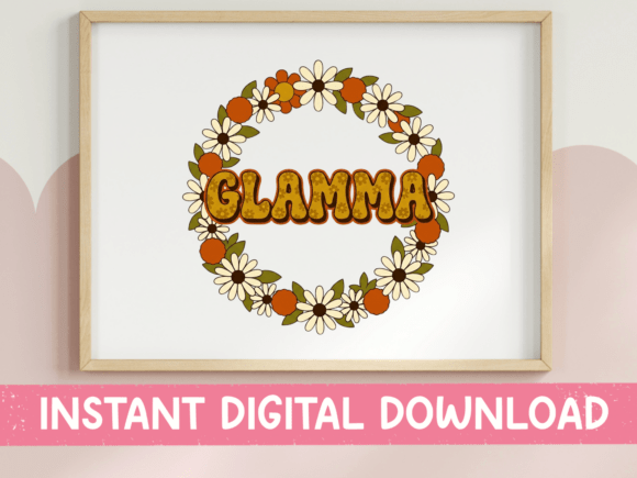 Glamma Floral Wreath Badge SVG Review