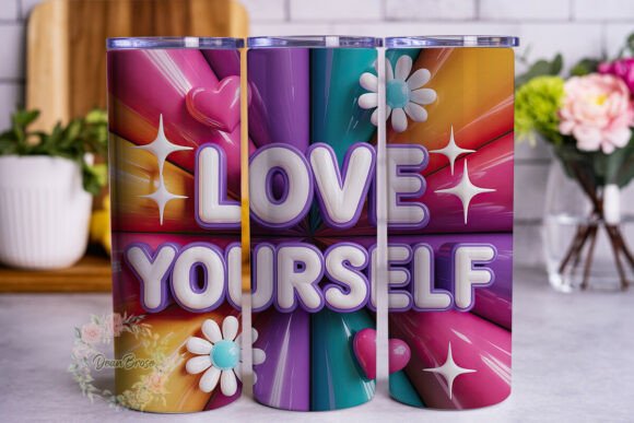 Love Yourself Retro Bright 20oz Wrap Review