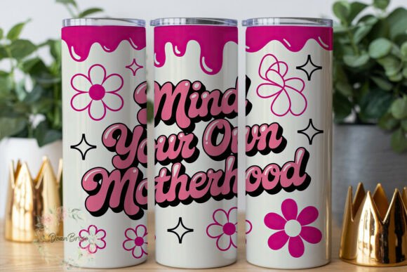 Pink Retro Floral Motherhood Tumbler Wrap Review