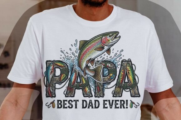 Retro PAPA Fishing Embroidery Design Review for Real Projects