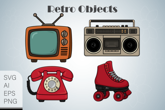 Set of Retro Objects Embroidery Review